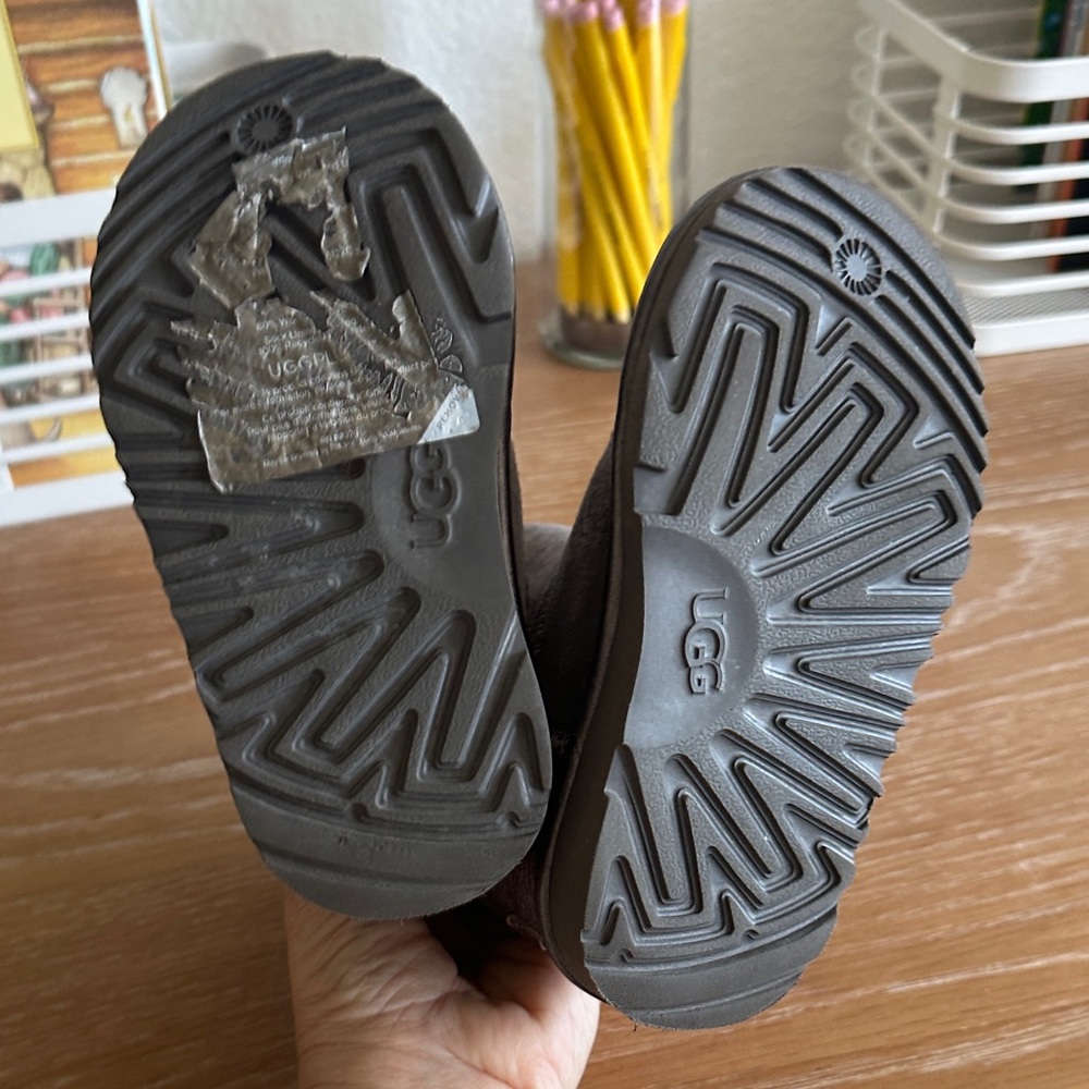 UGG Kids Gray Boots - Picture 3 of 4